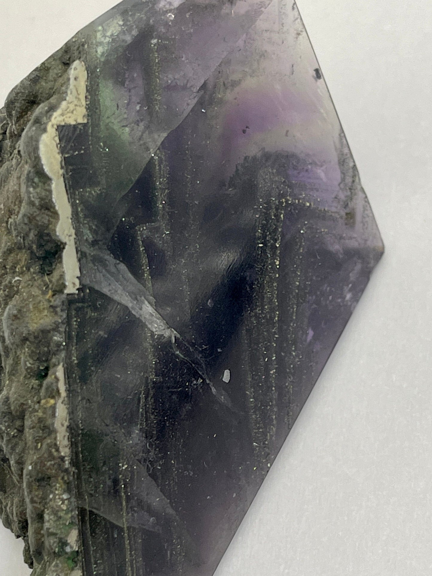 Fluorite with Pyrite Crystals AJABA NATURALS® Fluorite with Pyrite 3- 139g/ 4.9 oz