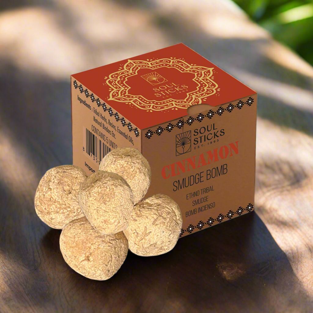 Cinnamon Smudge Bombs w/ Burner Incense Soul Stick