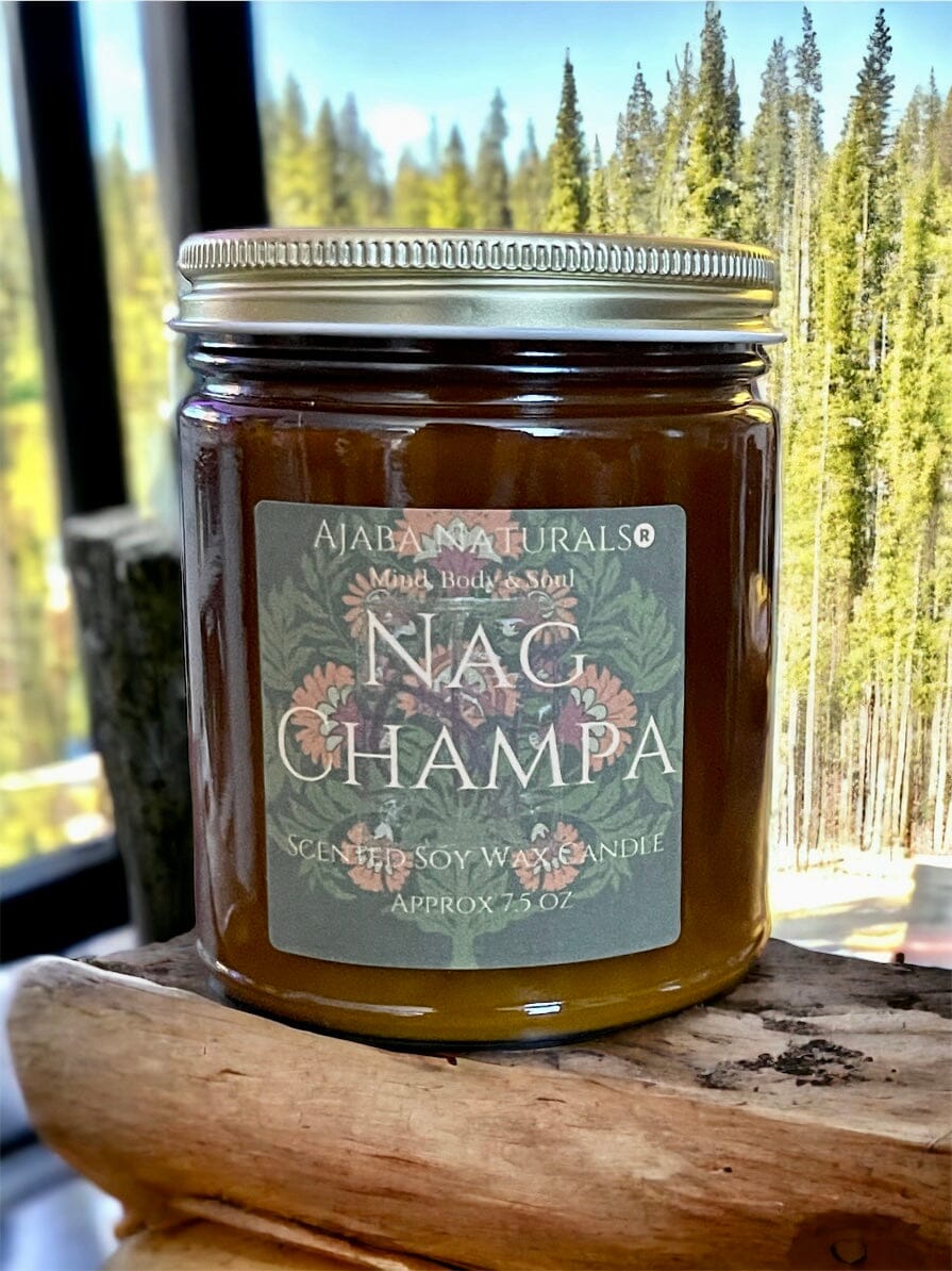 Nag Champa All Natural Soy Wax Candle by Ajaba Naturals