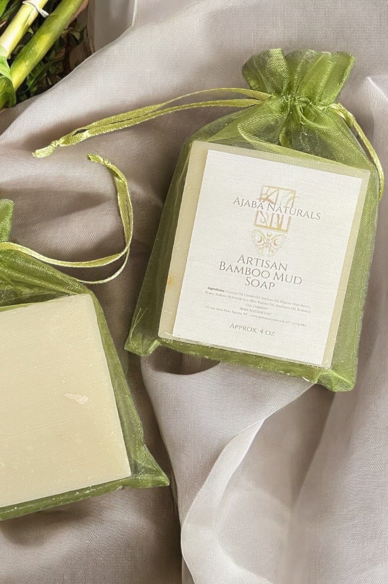 Handcrafted Bamboo Mud Soap Soaps AJABA NATURALS®
