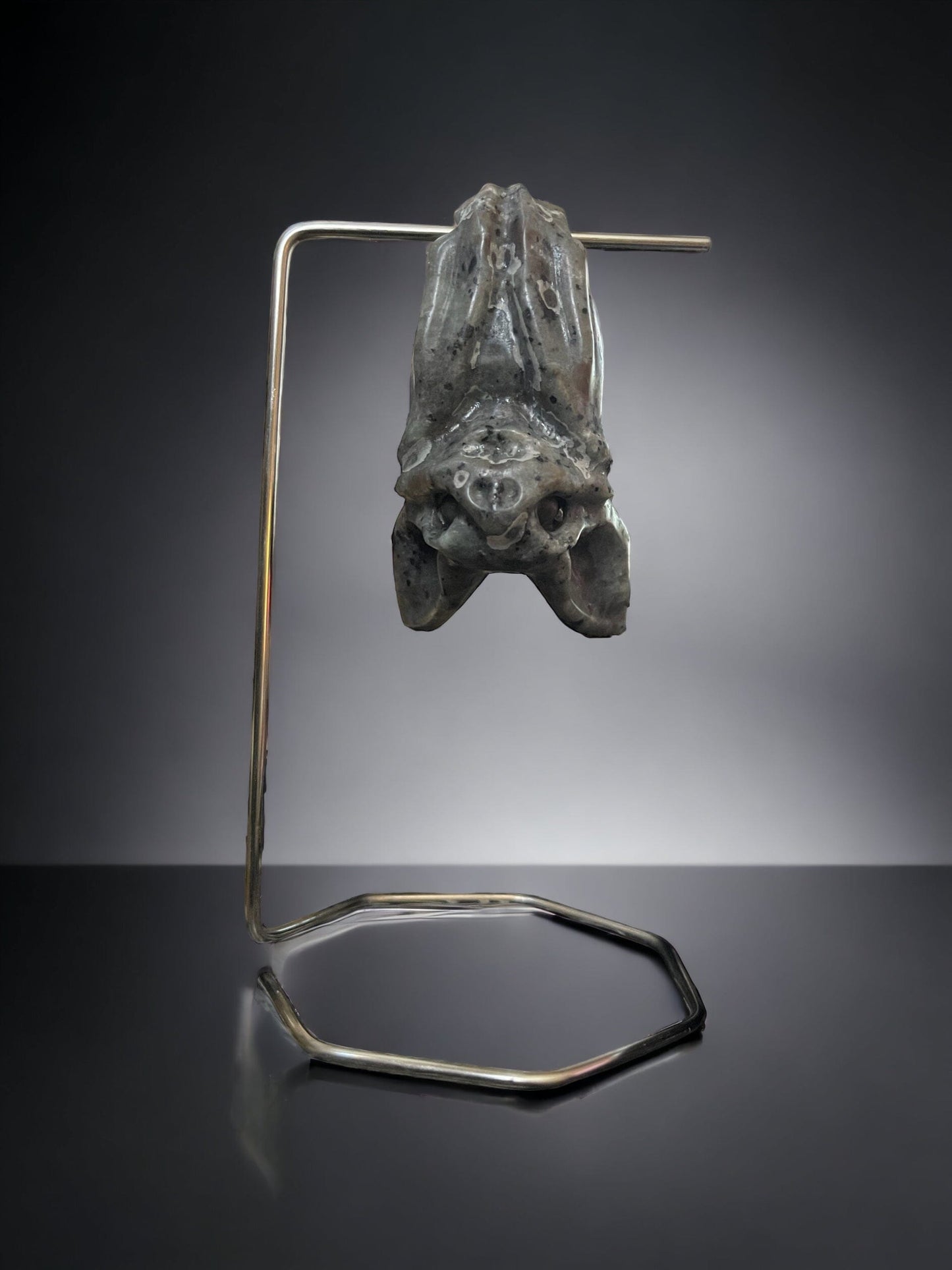 Carved Yooperite Bat with Stand Crystals AJABA NATURALS®