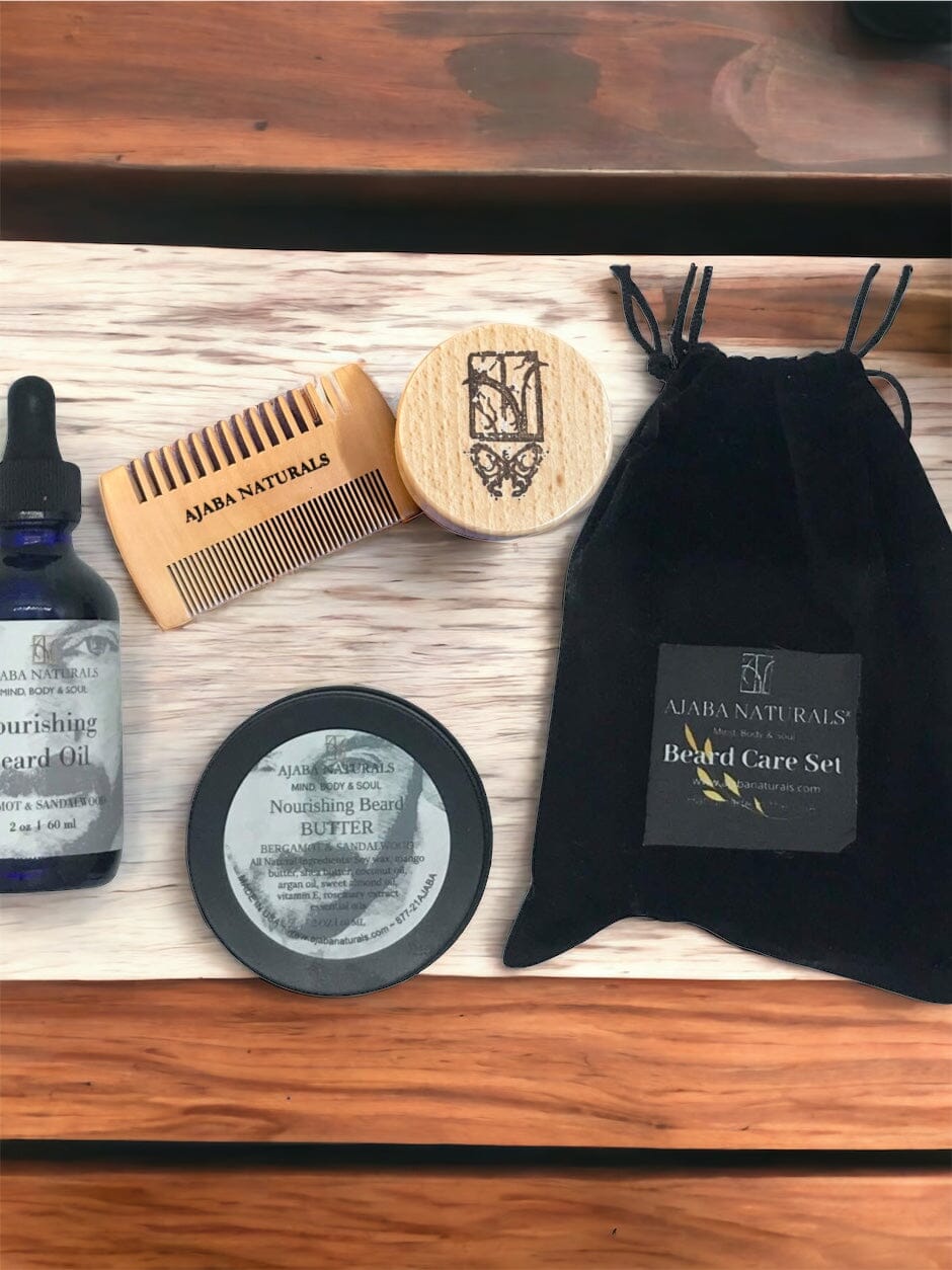 Bergamot & Sandalwood Beard Kit Beard care AJABA NATURALS™