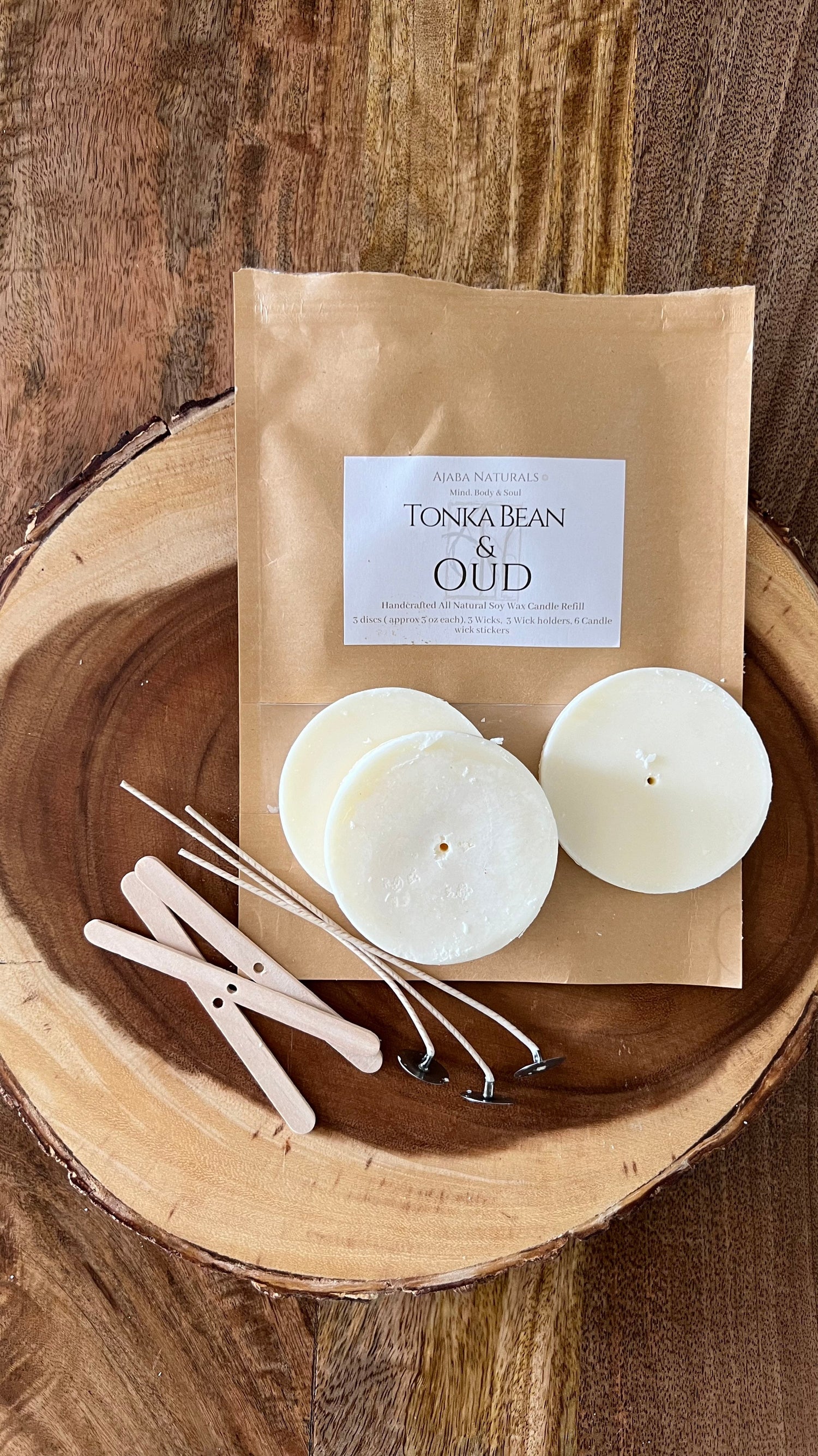 Candle Refill Kit by Ajaba Naturals Candles AJABA NATURALS®