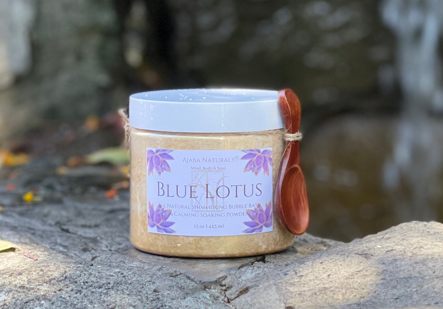 All Natural Shimmering Bubble Bath and Calming Soak Powder Bath Soak AJABA NATURALS®