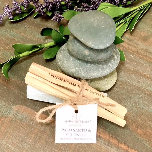 Palo Santo and Selenite Bundle Smudges AJABA NATURALS®
