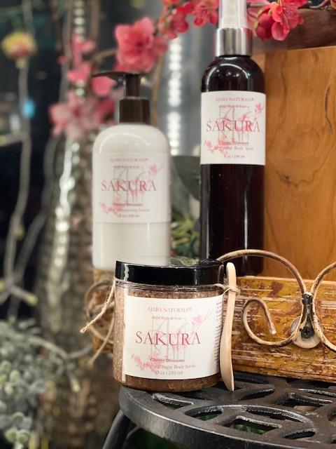 Sakura Bath & Body Gift Set by Ajaba Naturals Lotion & Moisturizer AJABA NATURALS®