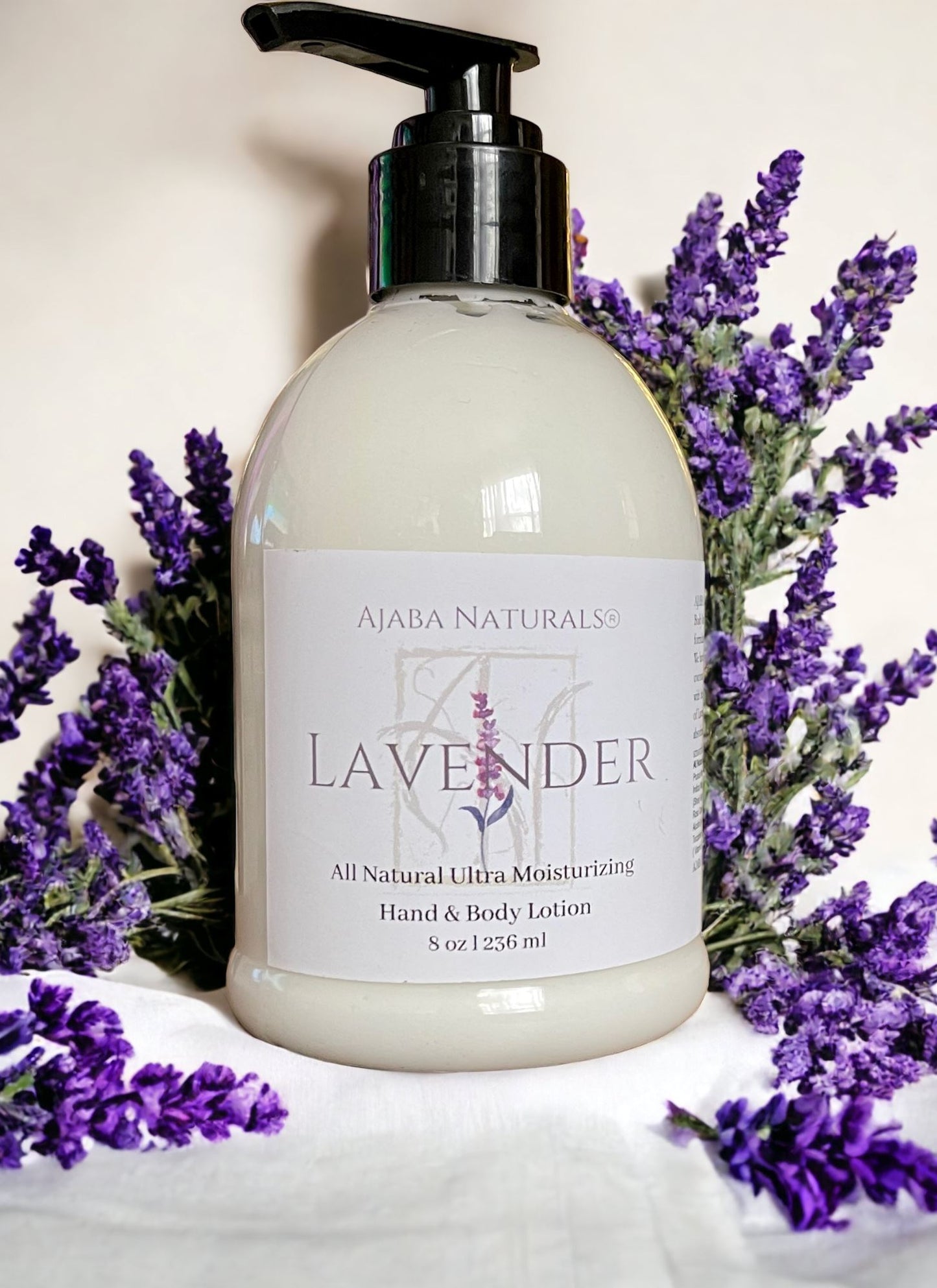 Lavender All Natural Ultra Moisturizing Lotion Moisturizer AJABA NATURALS®
