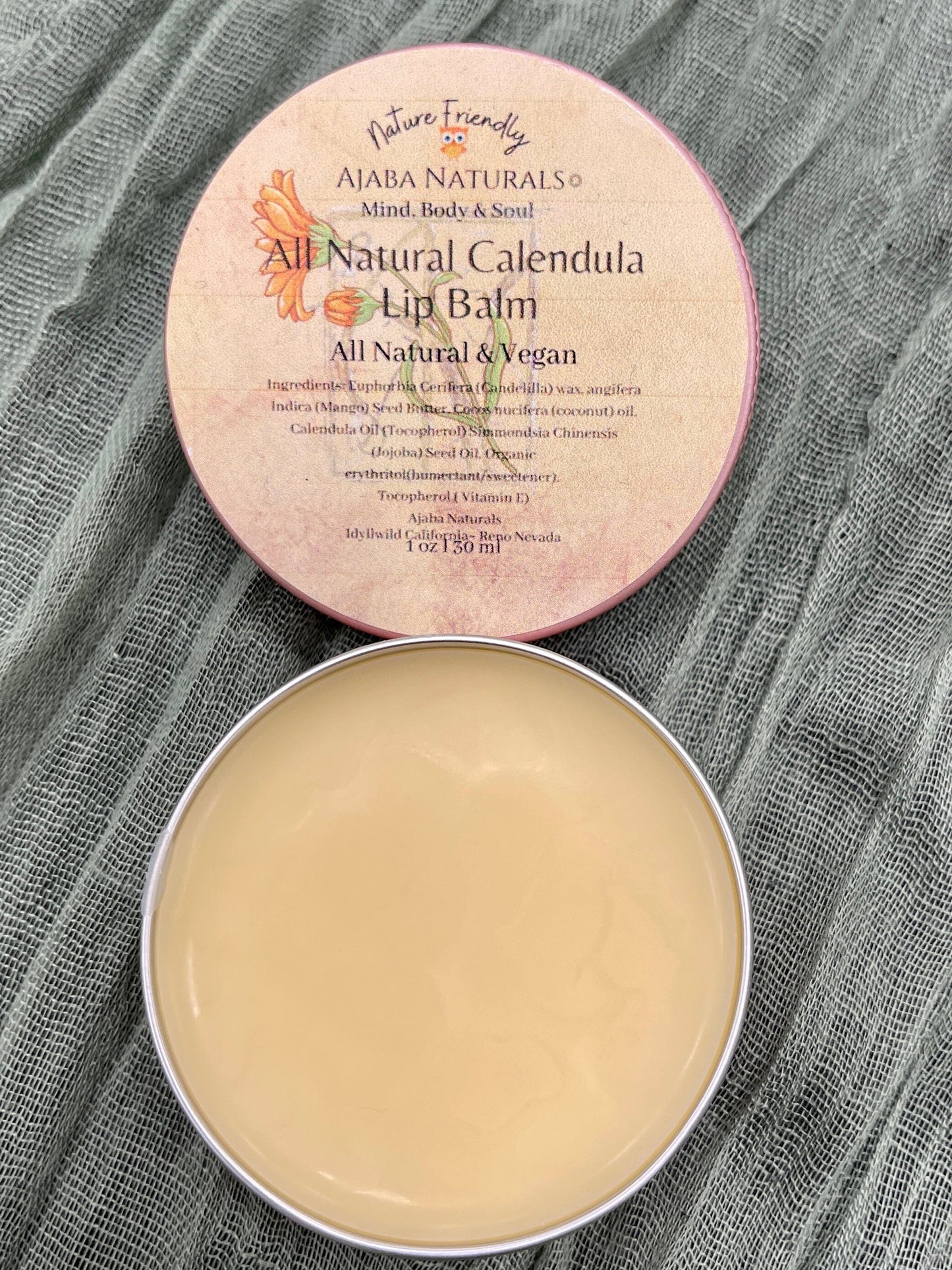 All Natural Calendula Lip Balm Lip Balms AJABA NATURALS®