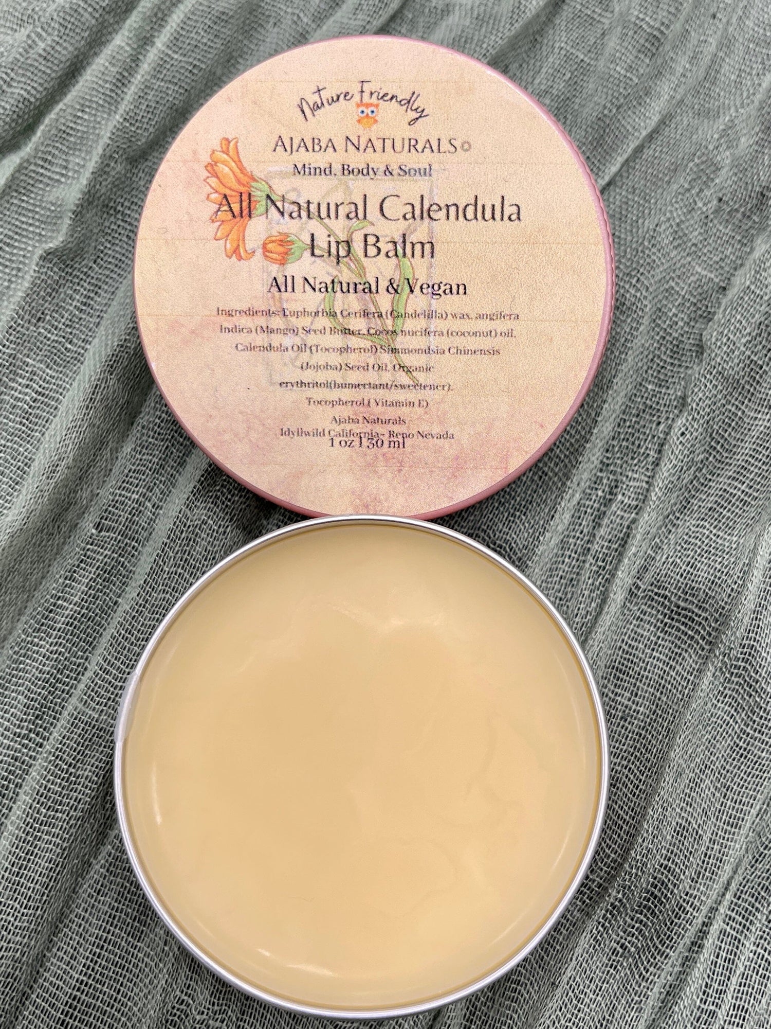 All Natural Calendula Lip Balm Lip Balms AJABA NATURALS®
