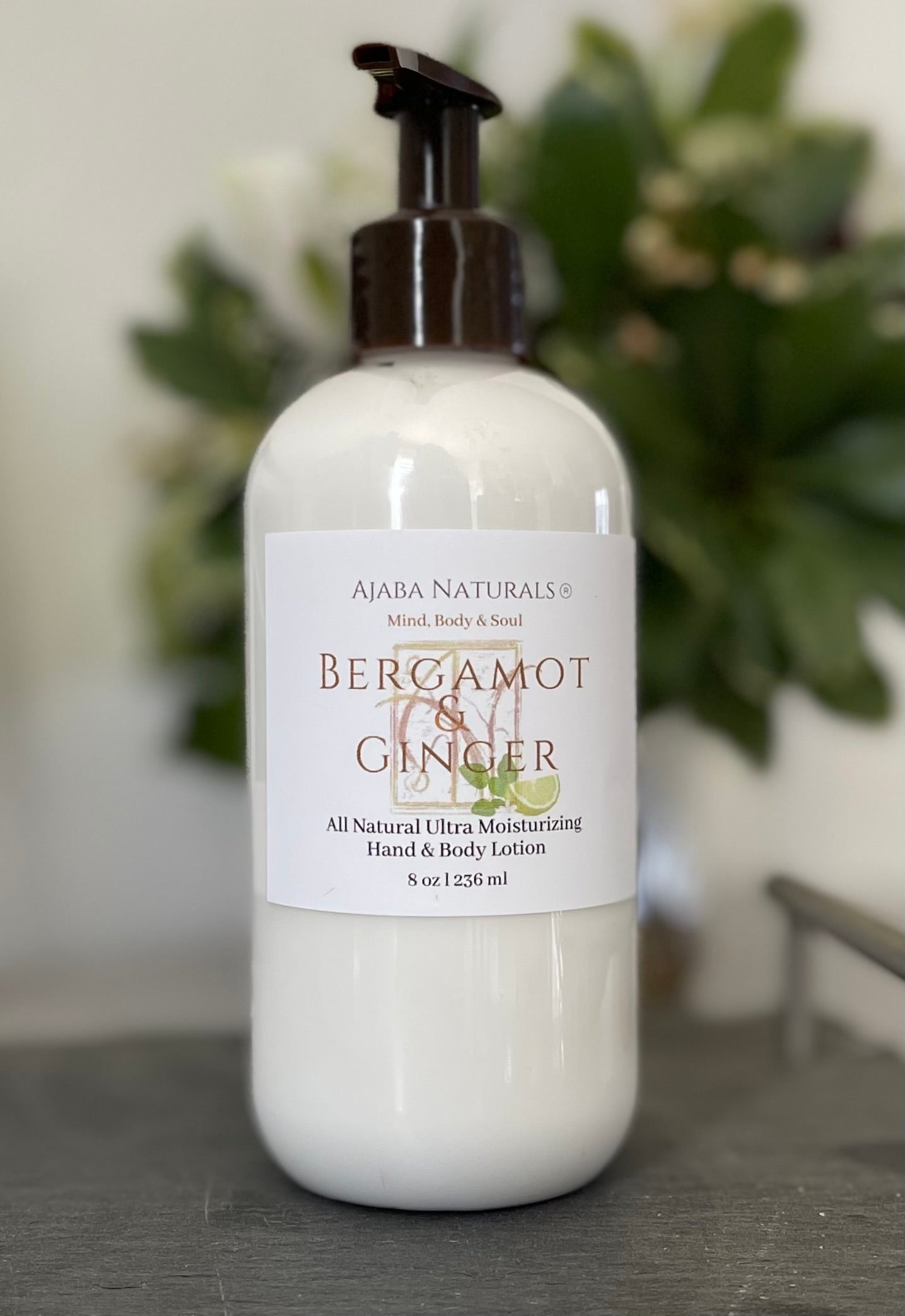 Bergamot & Ginger Ultra Moisturizing Lotion Moisturizer AJABA NATURALS®