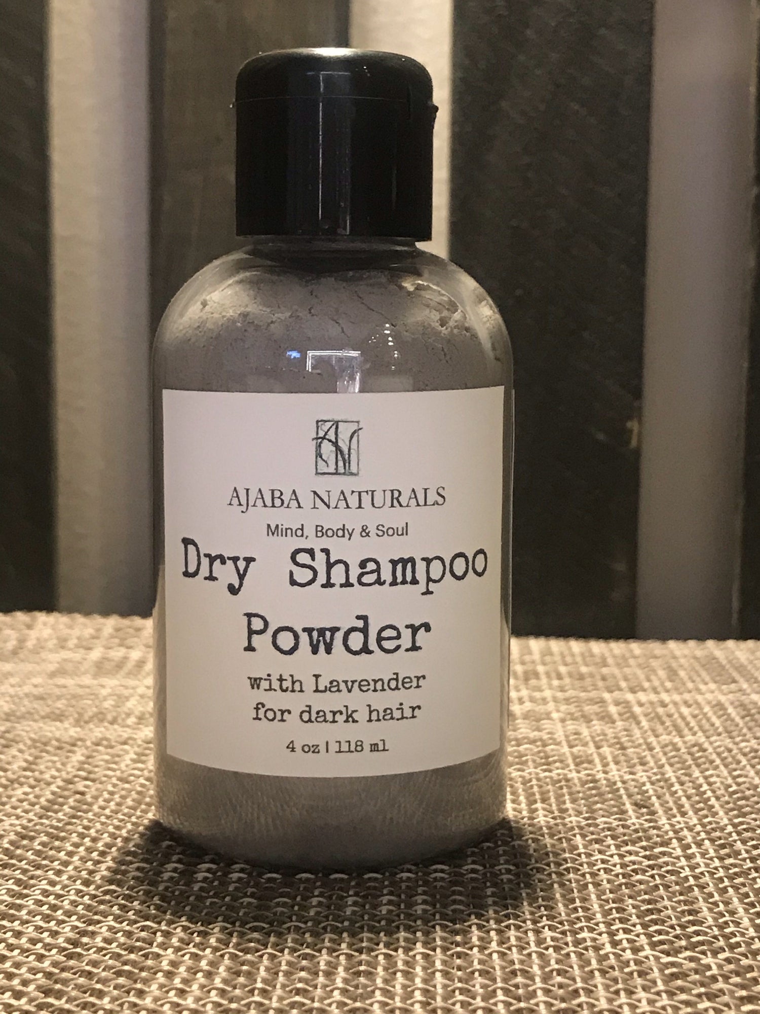 Ajaba Naturals All Natural Dry Shampoo Dry Shampoo AJABA NATURALS™ Ajaba Naturals Dry Shampoo Powder for Dark Hair