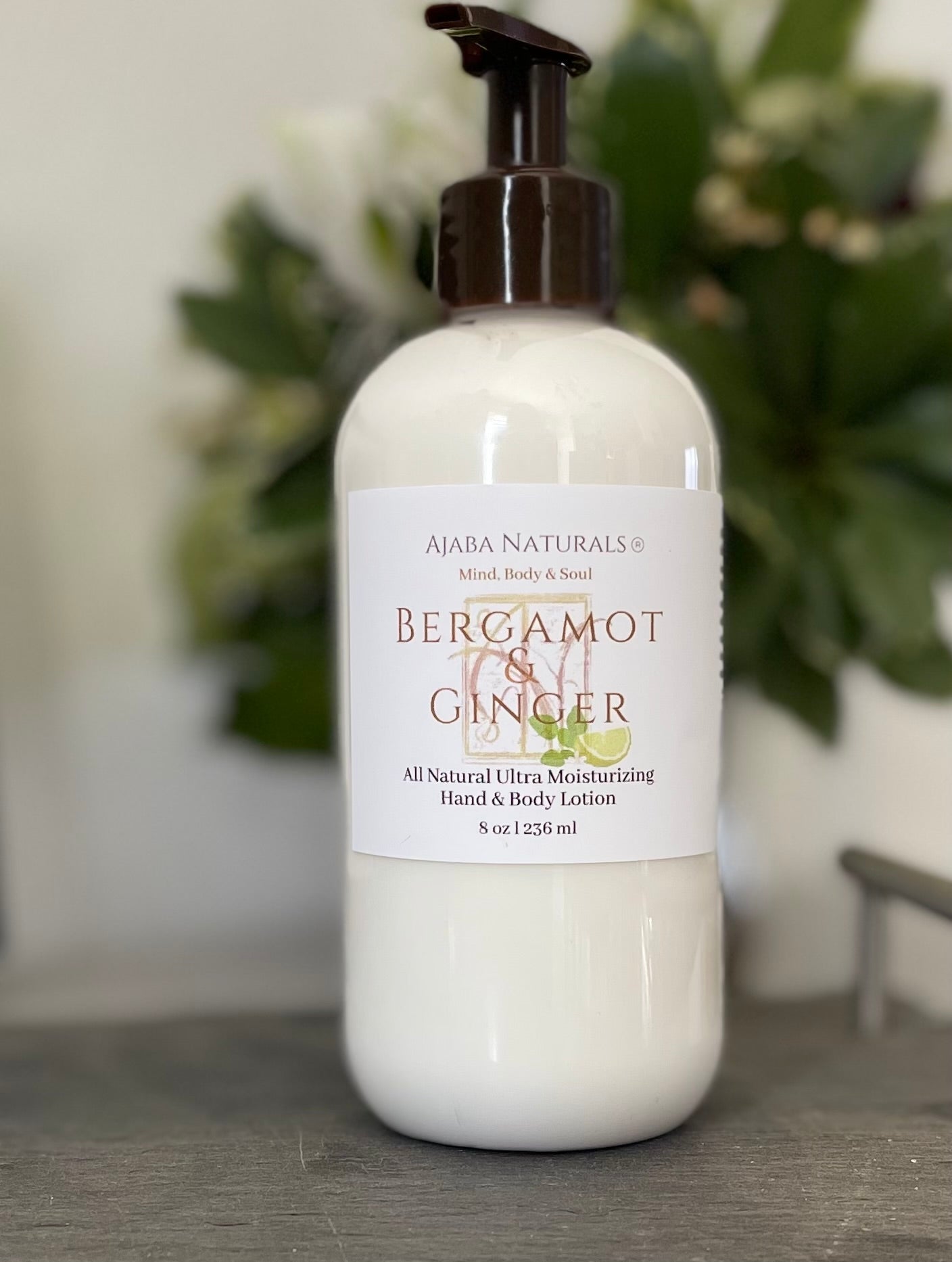 Bergamot & Ginger Ultra Moisturizing Lotion Moisturizer AJABA NATURALS®