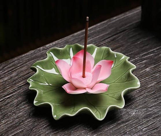Pink Lotus Incense Burner - Ceramic Original Source 