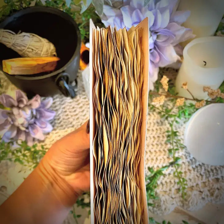 Handmade Vintage-Inspired Magick Journal by NOMAD Moon Magic Journal AJABA NATURALS® 