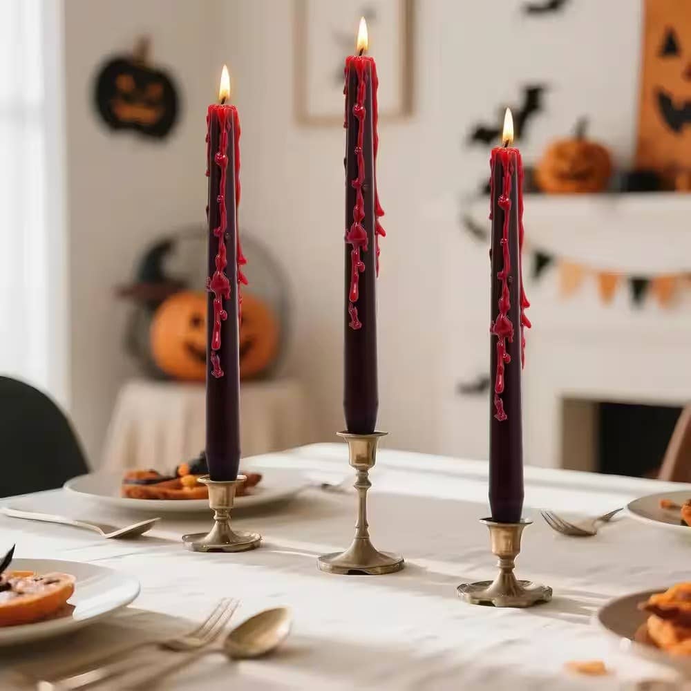 Candles - Vampire Blood Bleeding Set of 4 (10 in.) Candle Designs by Deekay Inc. 