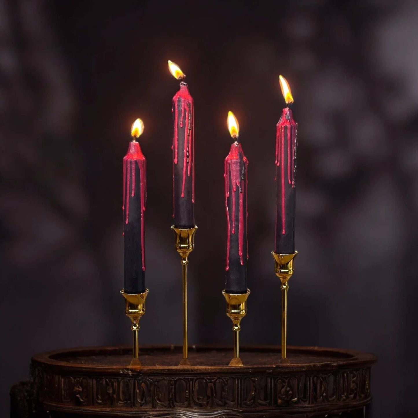 Candles - Vampire Blood Bleeding Set of 4 (10 in.) Candle Designs by Deekay Inc. 