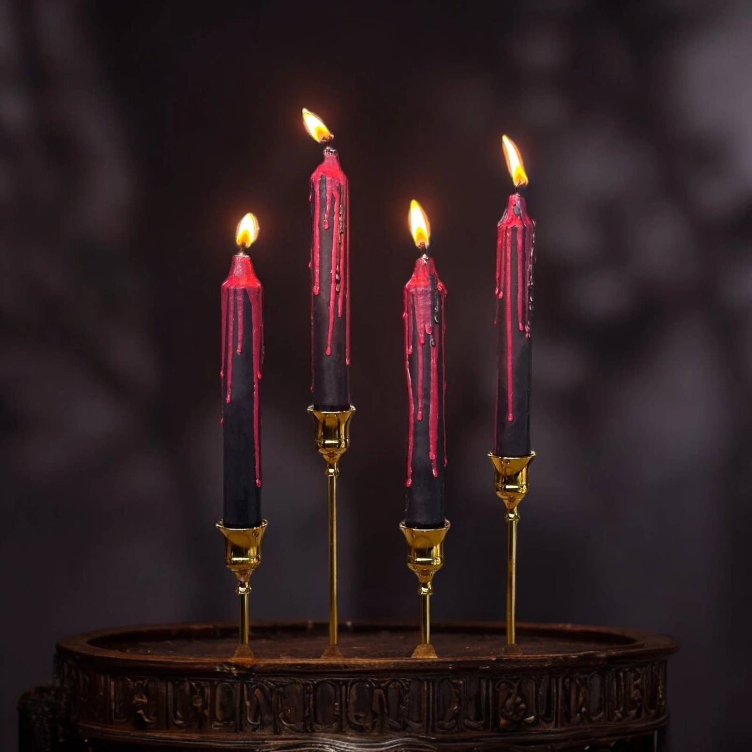 Candles - Vampire Blood Bleeding Set of 4 (10 in.) Candle Designs by Deekay Inc. 