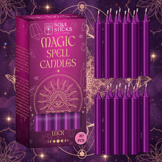 Magic Spell Candles - Soul Sticks Luck (20) Designs by Deekay Inc. 
