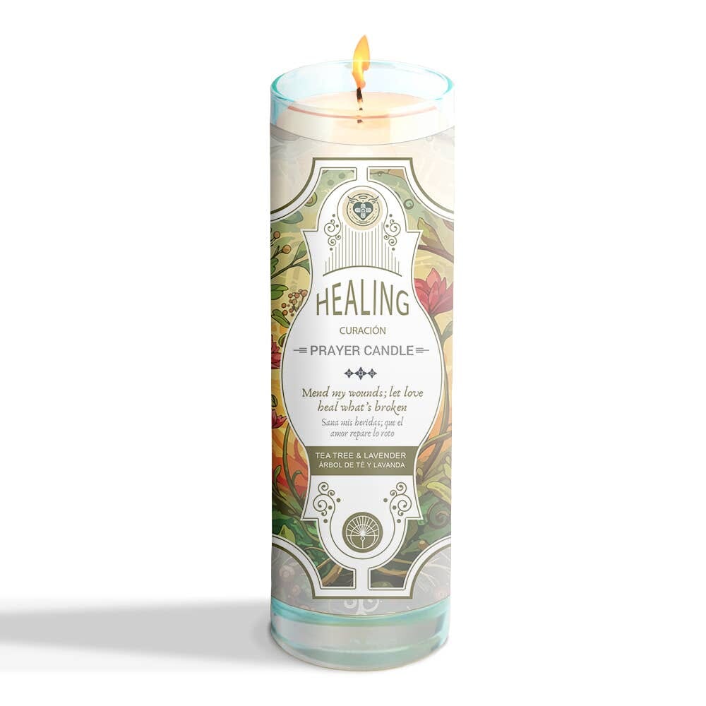 Healing Prayer Candle 8" (9.5 oz) Designs by Deekay Inc. 
