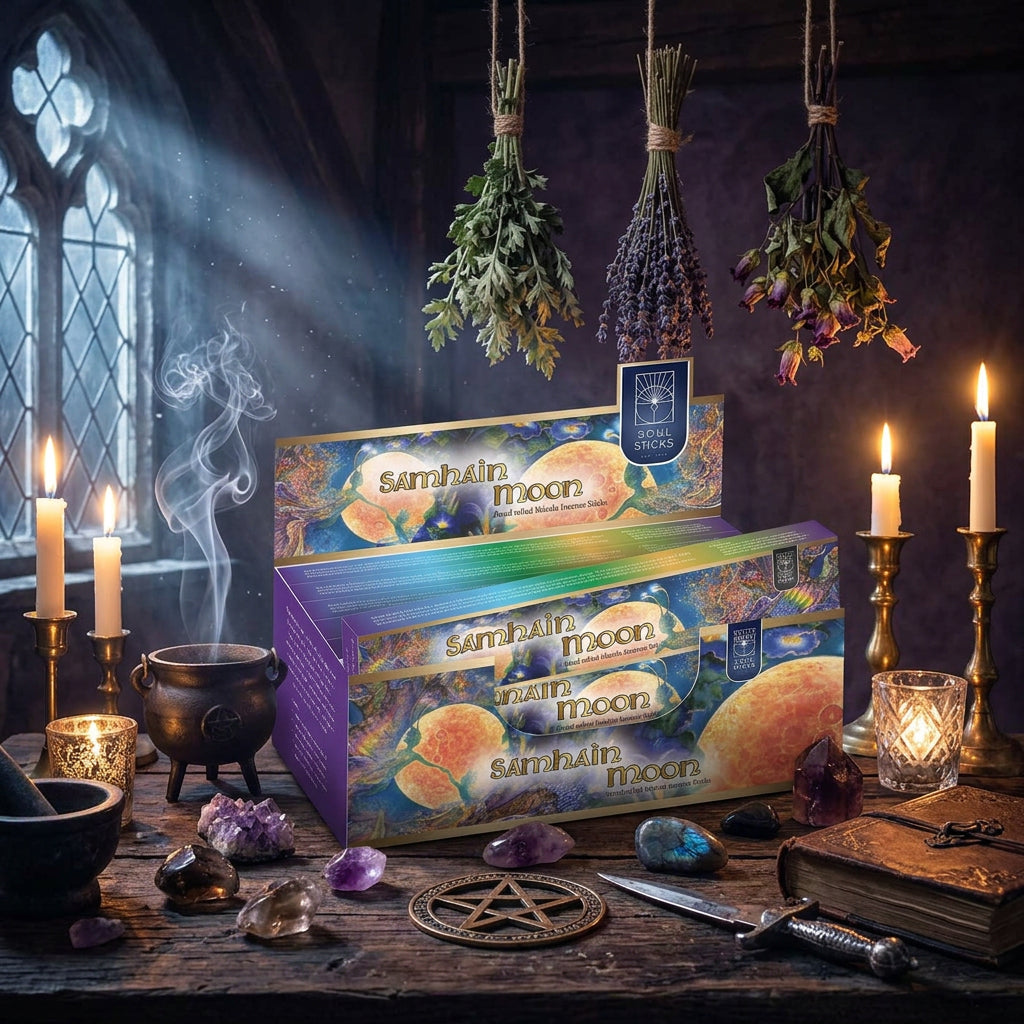 Masala Incense Sticks - Samhain Moon Soul Sticks (12) Incense Designs by Deekay Inc. 