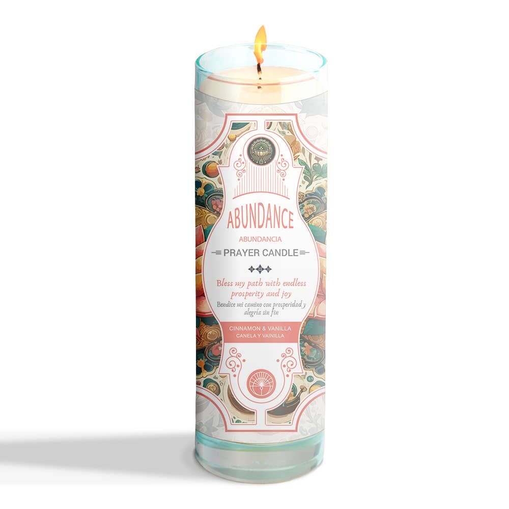 Abundance Prayer Candle 8" (9.5 oz) Designs by Deekay Inc. 