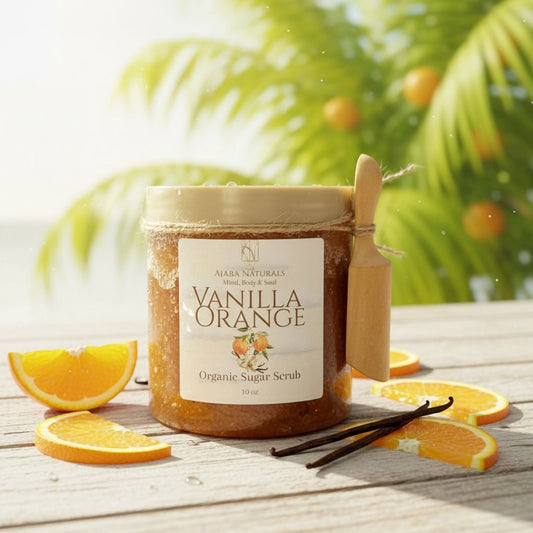 Vanilla Orange Organic Sugar Scrub Sugar Scrub AJABA NATURALS™ 
