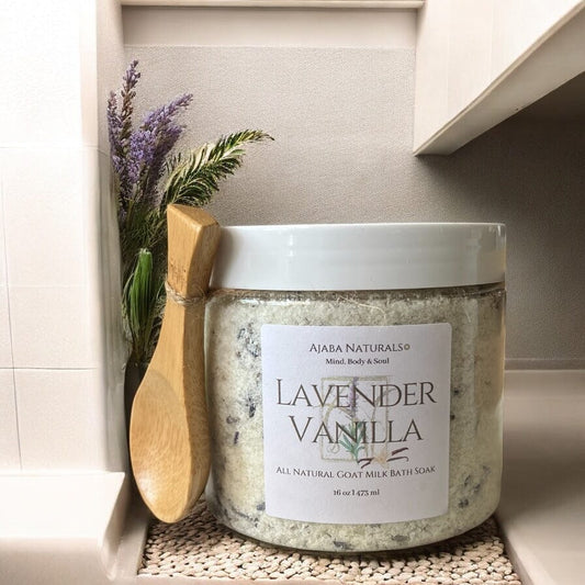 Lavender Vanilla Goat Milk Bath Soak Bath Soak AJABA NATURALS 
