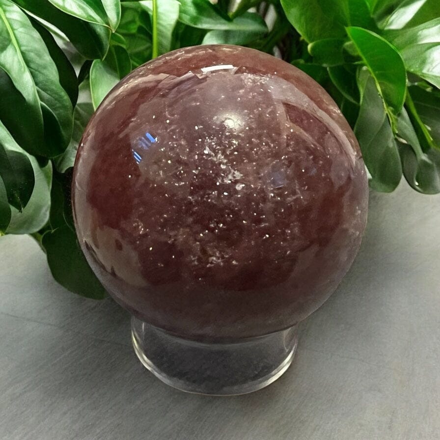 Strawberry Quartz Sphere Crystals AJABA NATURALS® 