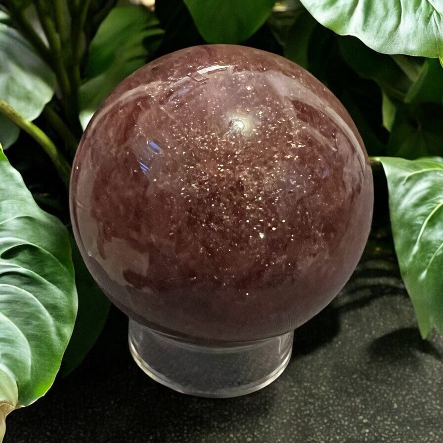 Strawberry Quartz Sphere Crystals AJABA NATURALS® 