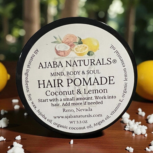 Coconut & Lemon Hair Pomade Wax Hair Products AJABA NATURALS™ 