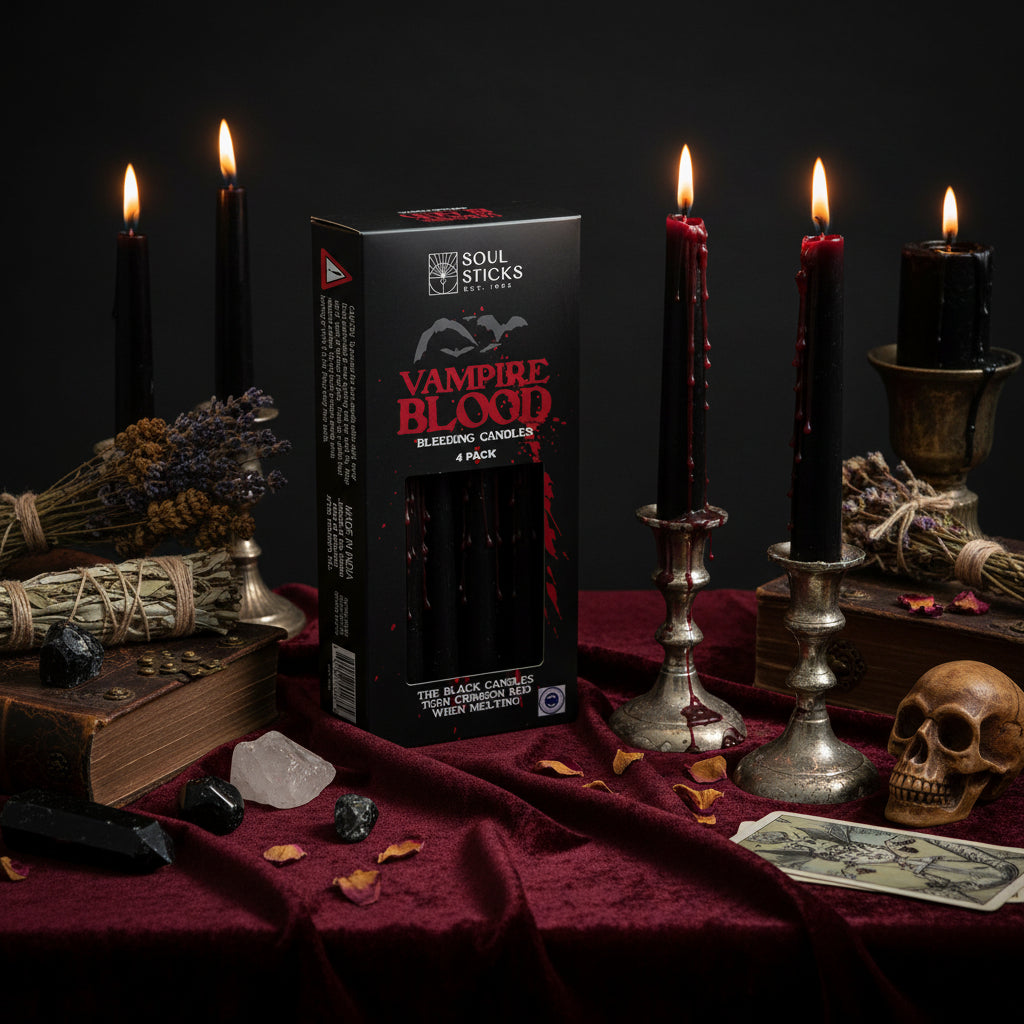 Candles - Vampire Blood Bleeding Set of 4 (10 in.) Candle Designs by Deekay Inc. 