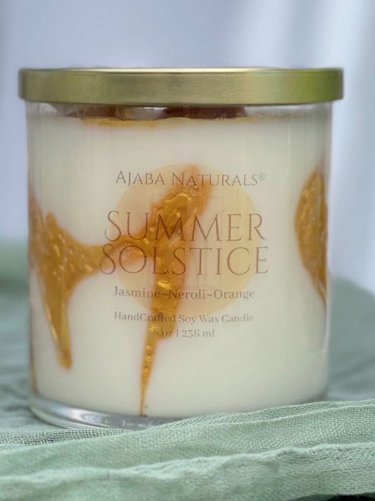 Summer Solstice Handcrafted Soy Wax Candle Candle AJABA NATURALS® 