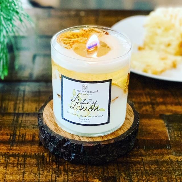 Lizzy Lemon Hand Poured Soy Blended Candle Candle AJABA NATURALS® 