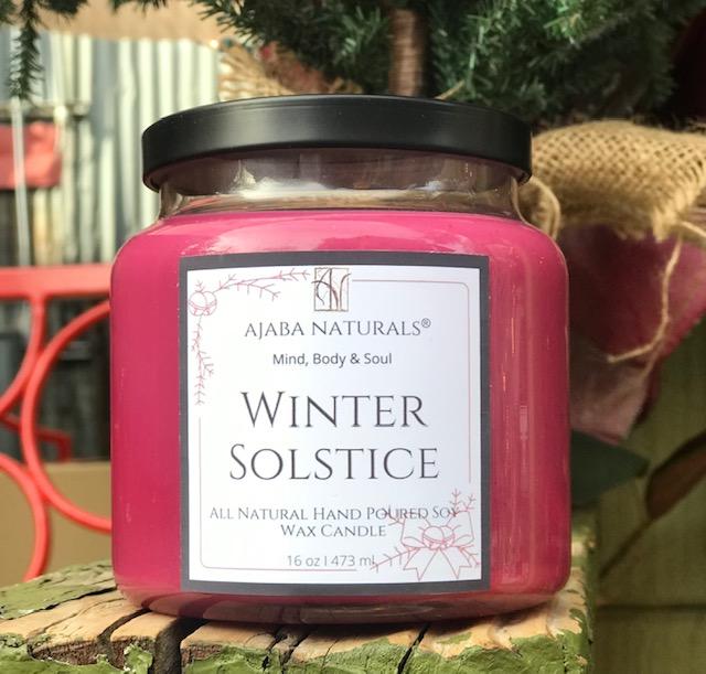 Winter Solstice Handcrafted Soy Wax Candle Candle AJABA NATURALS™ 