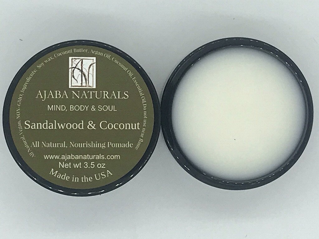 All Natural Sandalwood & Coconut Pomade