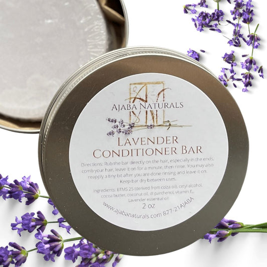 All Natural Lavender Conditioner Bar for Hair Hair Products AJABA NATURALS® 