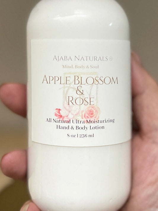 Apple Blossom & Rose Ultra Moisturizing Lotion Moisturizer AJABA NATURALS® 