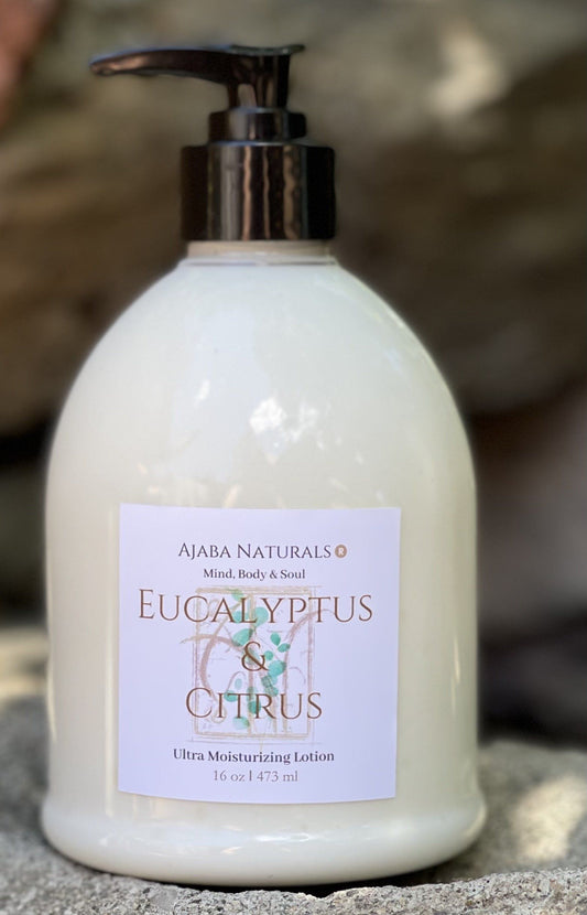 All Natural Eucalyptus & Citrus Ultra Moisturizing Lotion Lotion AJABA NATURALS® 16 oz 